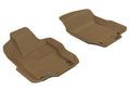 3D MAXpider 2006-2011 Mercedes-Benz ML-Class/GL-Class W164/X164 Kagu 1st Row Floormat - Tan L1MB00811502