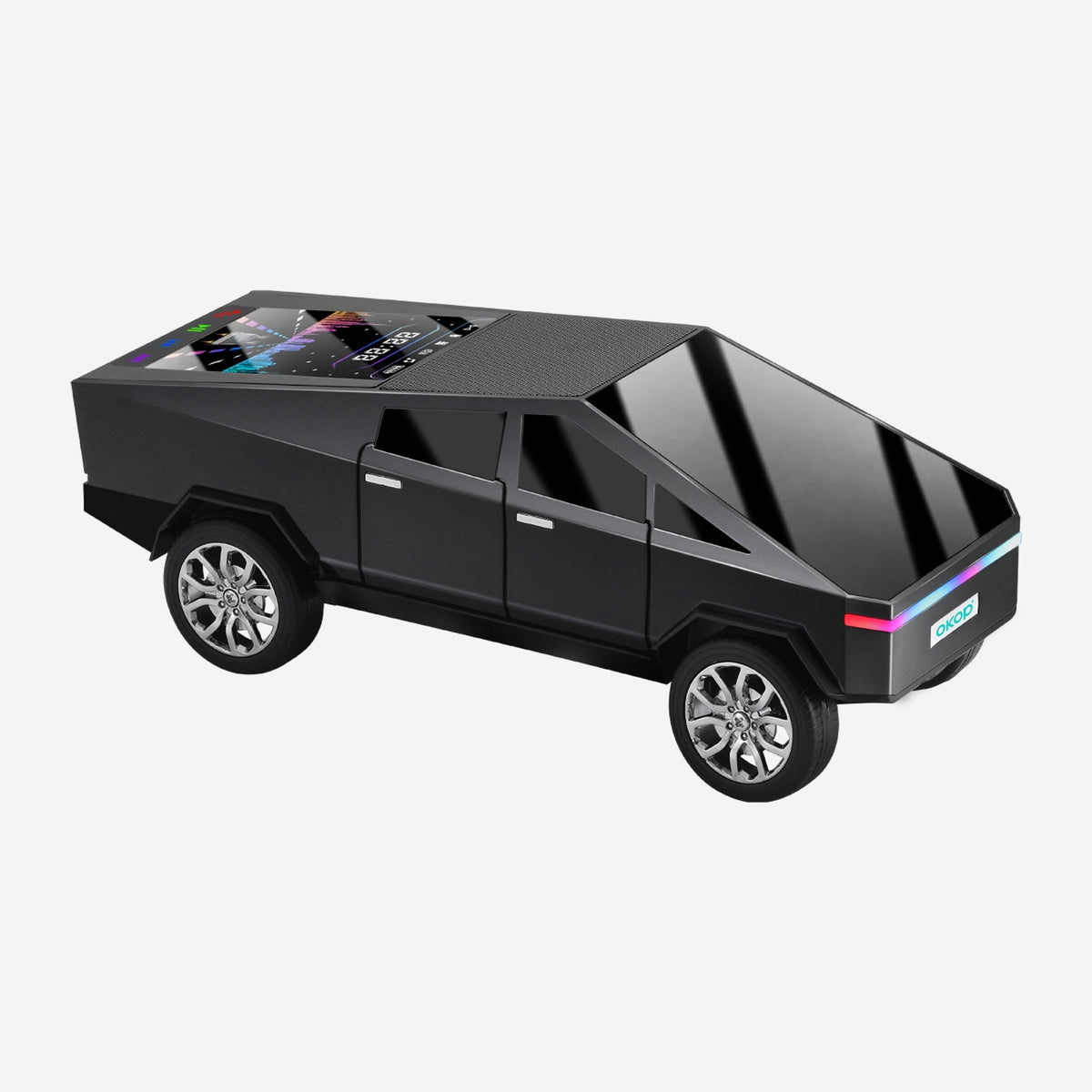 KP-828 Best-Selling Bluetooth Speaker Cyber Style Car Model With Dynamic Color Screen Wireless Subwoofer And Ambient Lighting Factory Direct Stock
