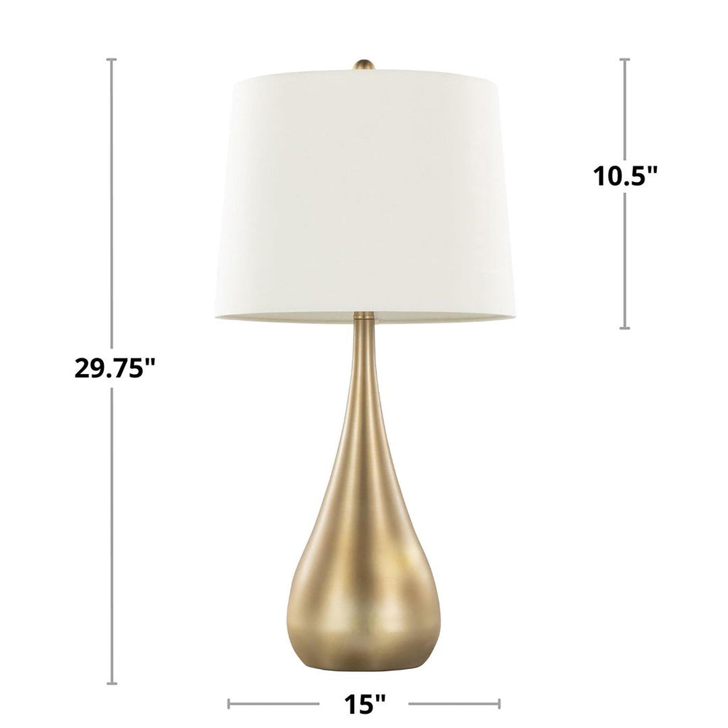 29" Contemporary Metal Table Lamp