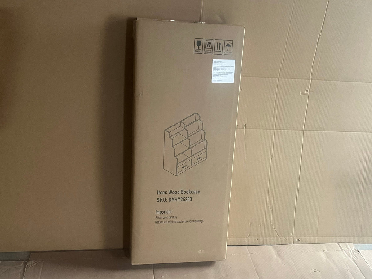 Kids Bookshelf with 2 Storage Drawers