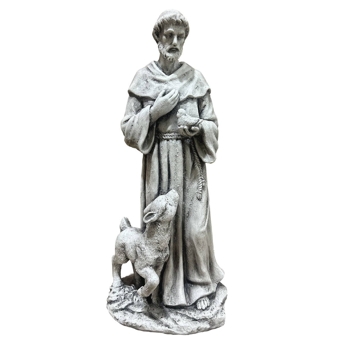 Magnesium Oxide Saint Statue With Lamb