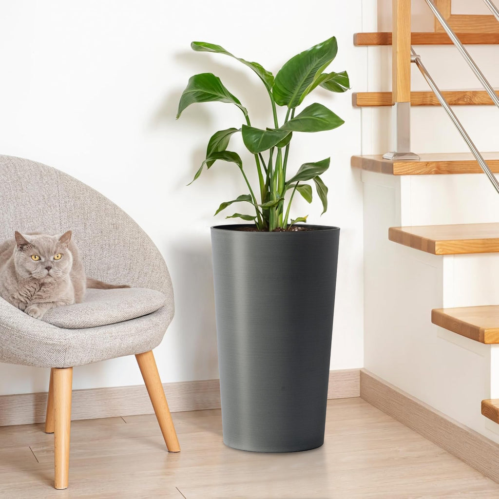 2 Pack Tall 21.7 in Planters for Outdoor Plants