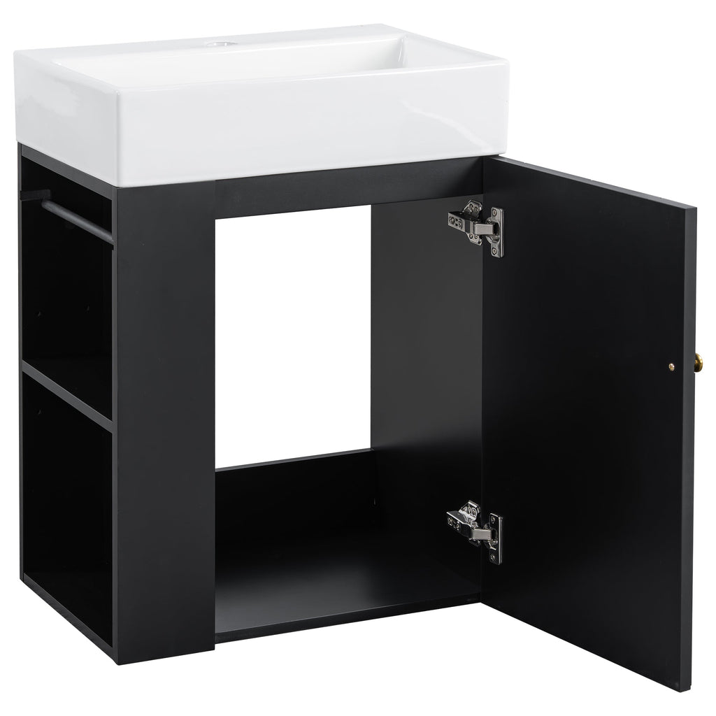 20 Inch Bathroom Vanity With Ceramic Sink