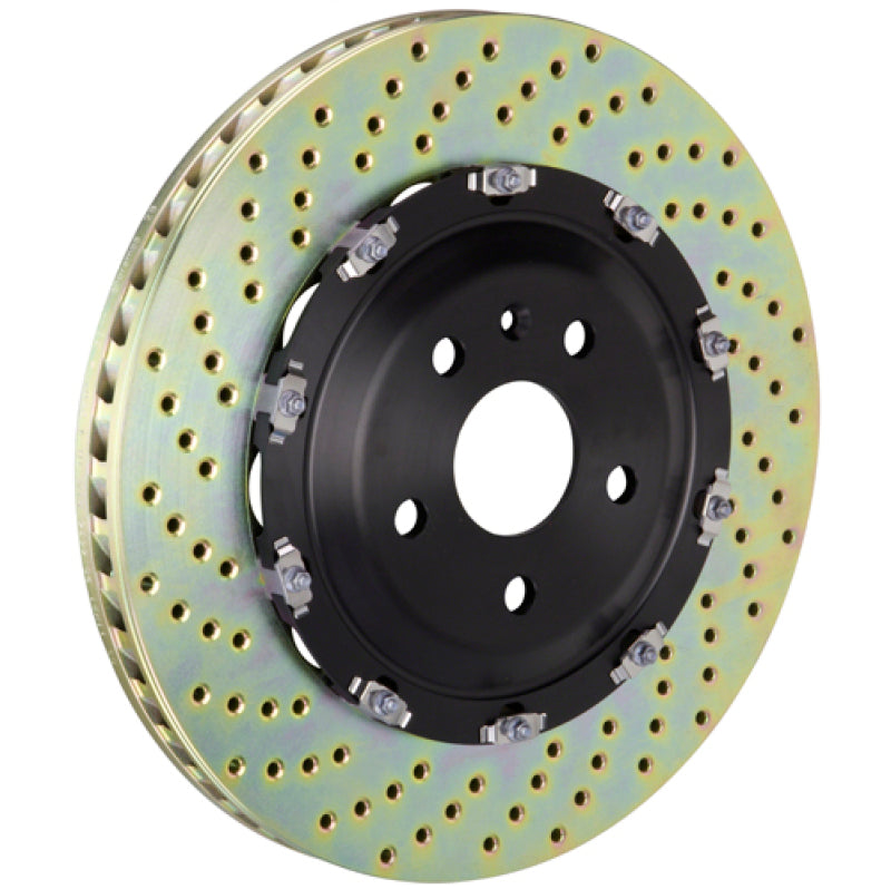 Brembo 08-16 R8 4.2/5.2 Excl CC Brake Front 2-Piece Discs 365x34 2pc Rotor Drilled 101.9007A