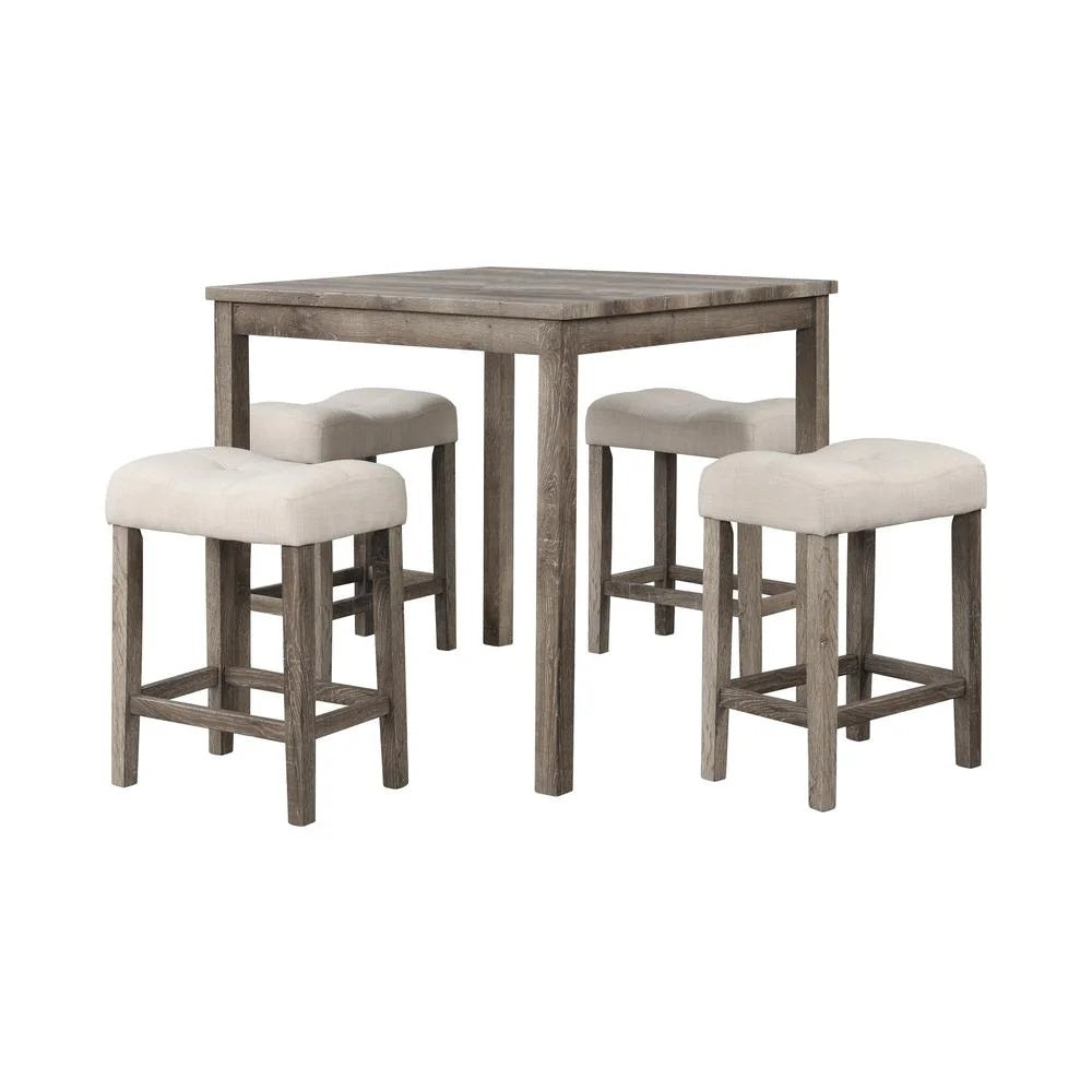 5 Piece Transitional Counter Dining Set
