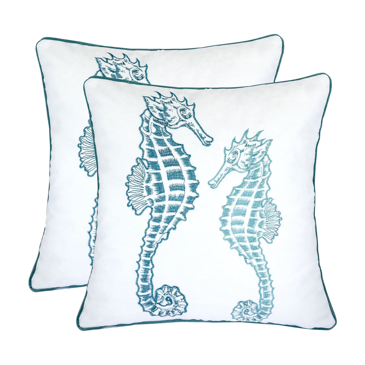 Blue Spa Seahorses Pillowcase