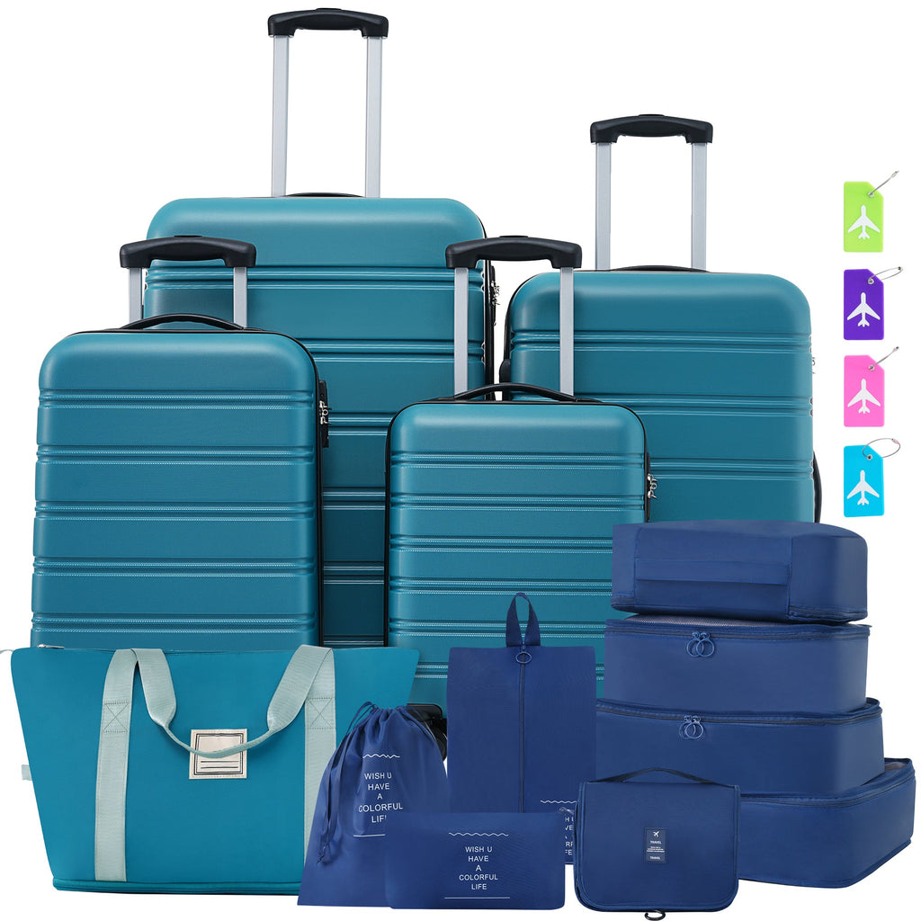 Hardshell Luggage Sets 4 pcs + Bag Spinner Suitcase with TSA Lock
