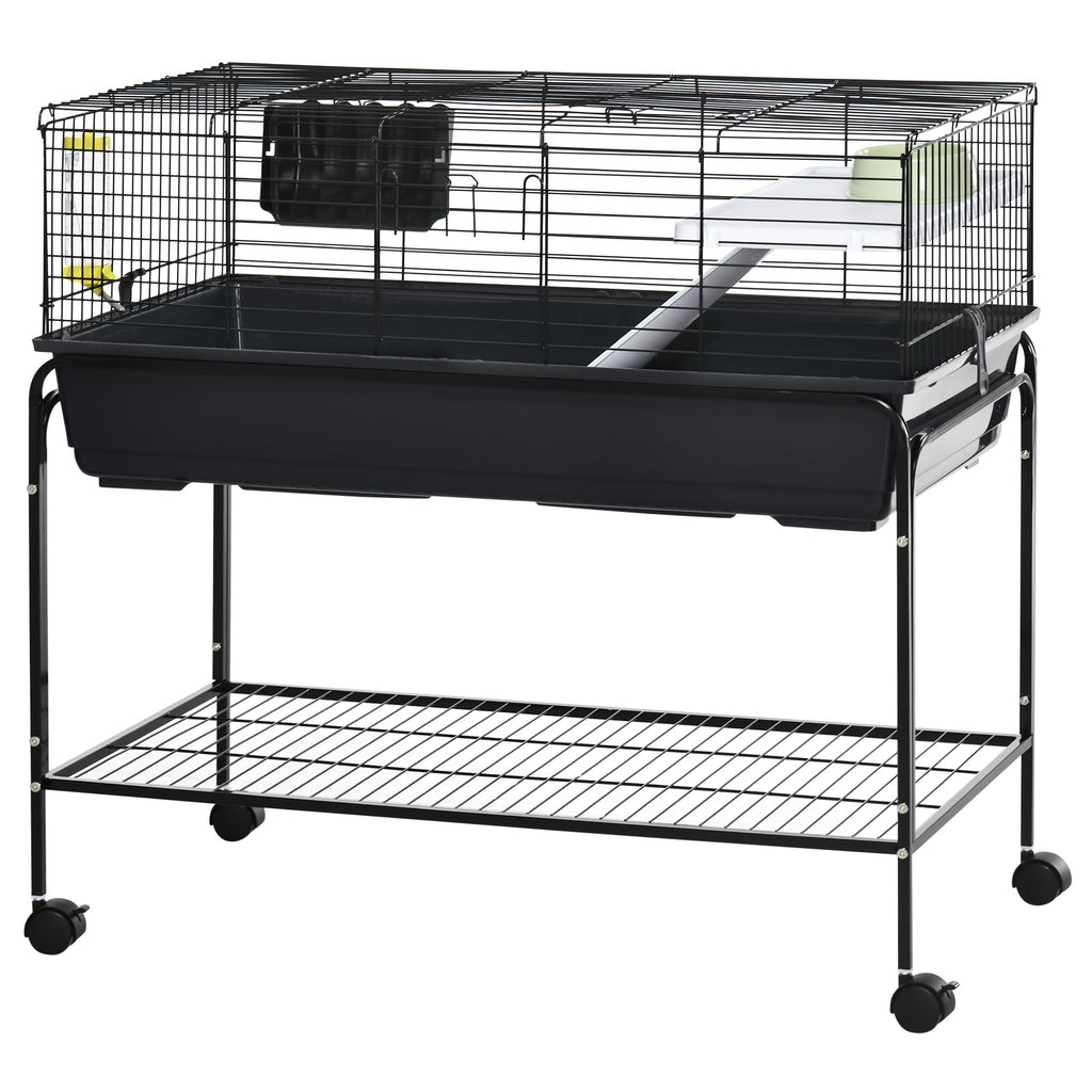 PawHut Two-Story Small Animal Cage Removable from Stand