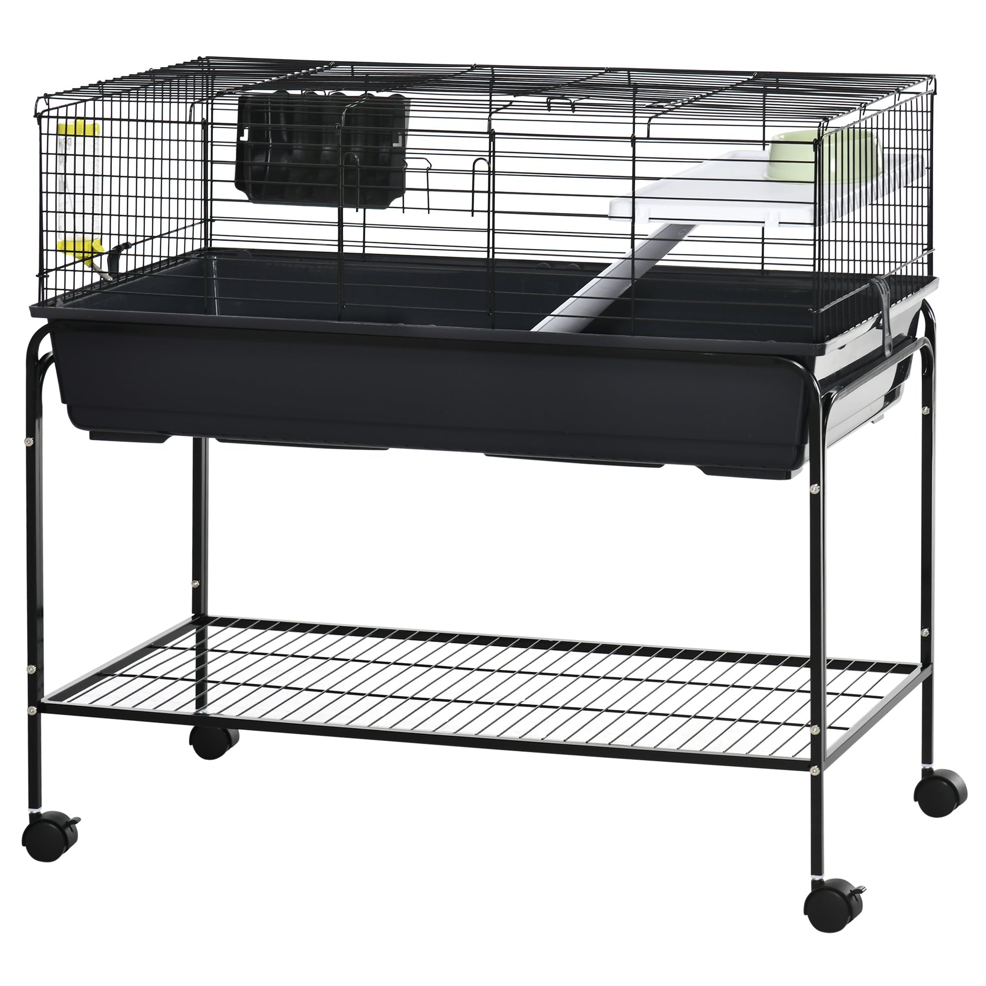PawHut Two-Story Small Animal Cage Removable from Stand