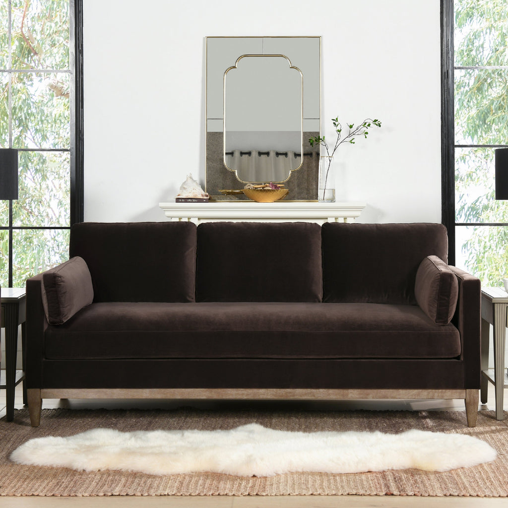 Knox 84" Modern Farmhouse Sofa, Deep