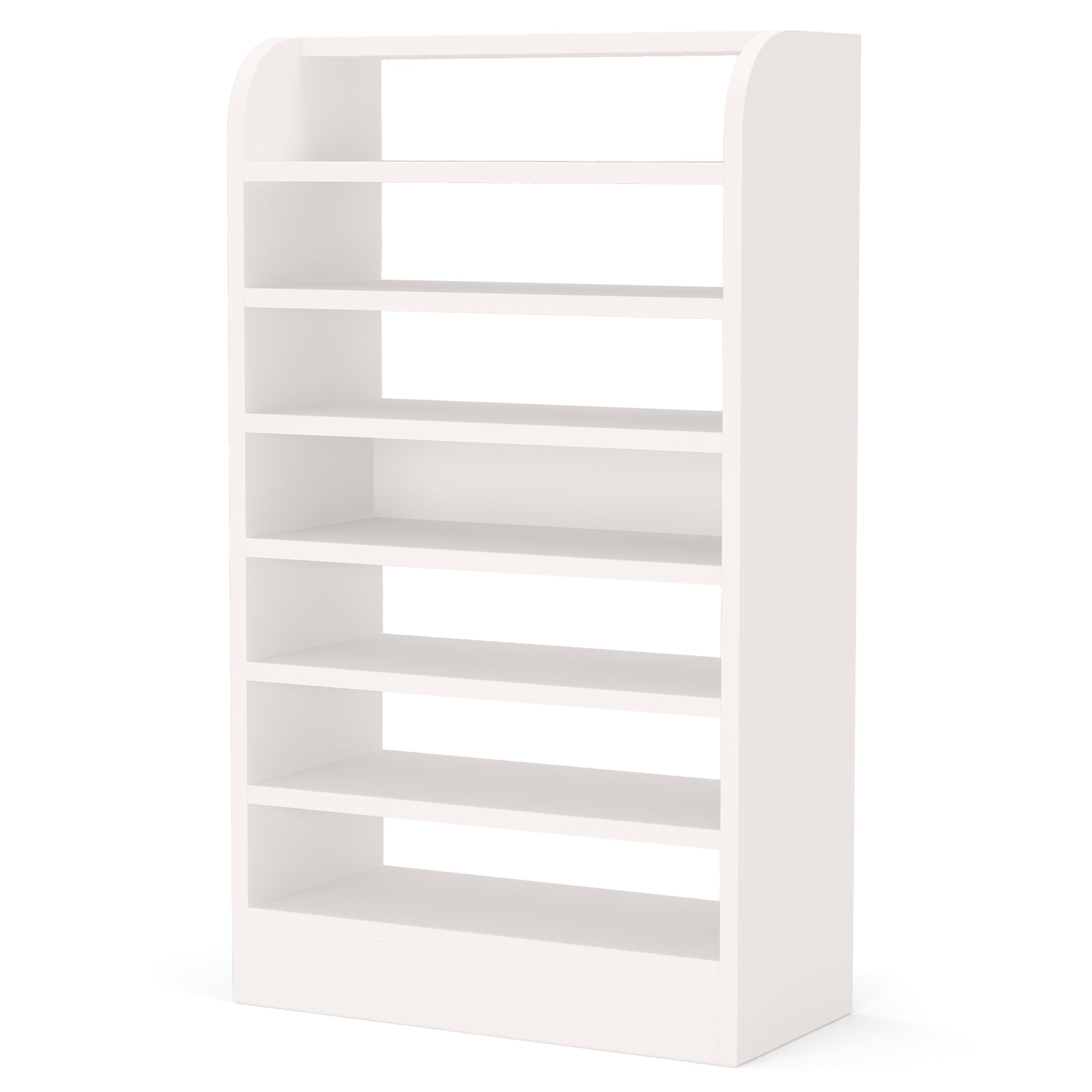 25.59" White 8-Tier Shoe Rack