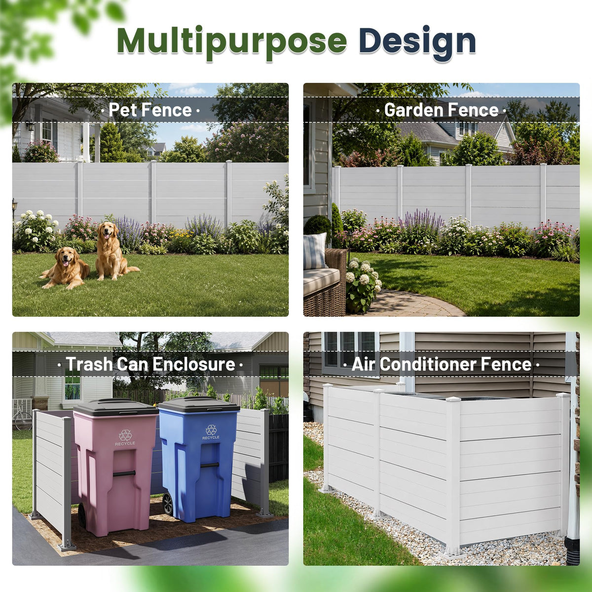 50" W x 49" H Outdoor Privacy Screen