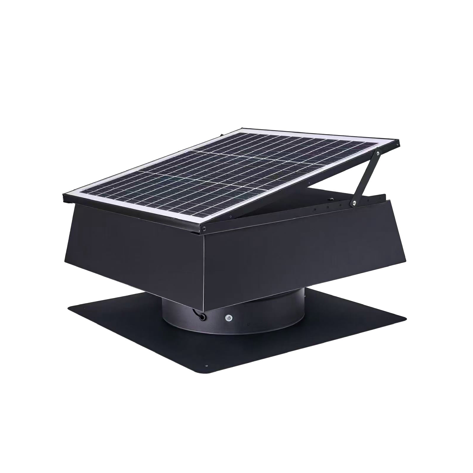 12 Inch Trapezoidal Adjustable Solar Roof Vent Fan