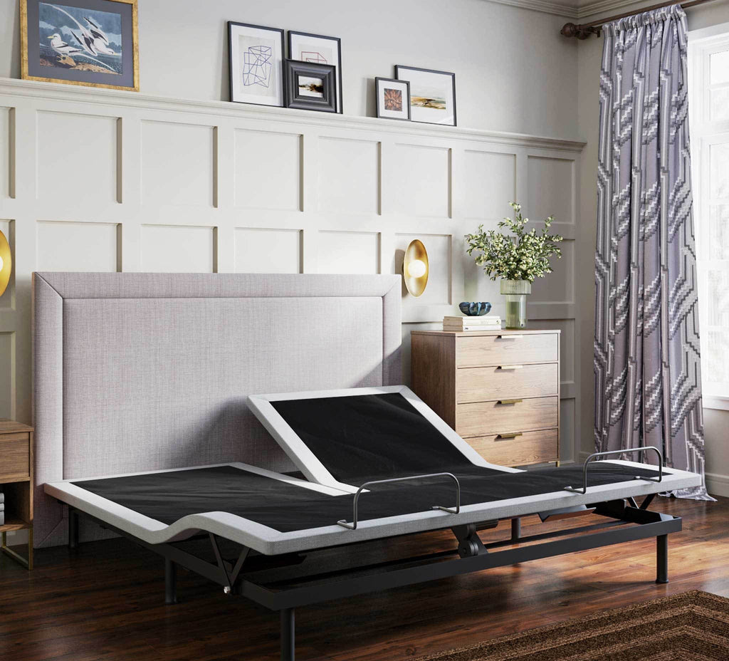 BTX4 Split Top King Adjustable Bed Base With Head and Foot Position Adjustment