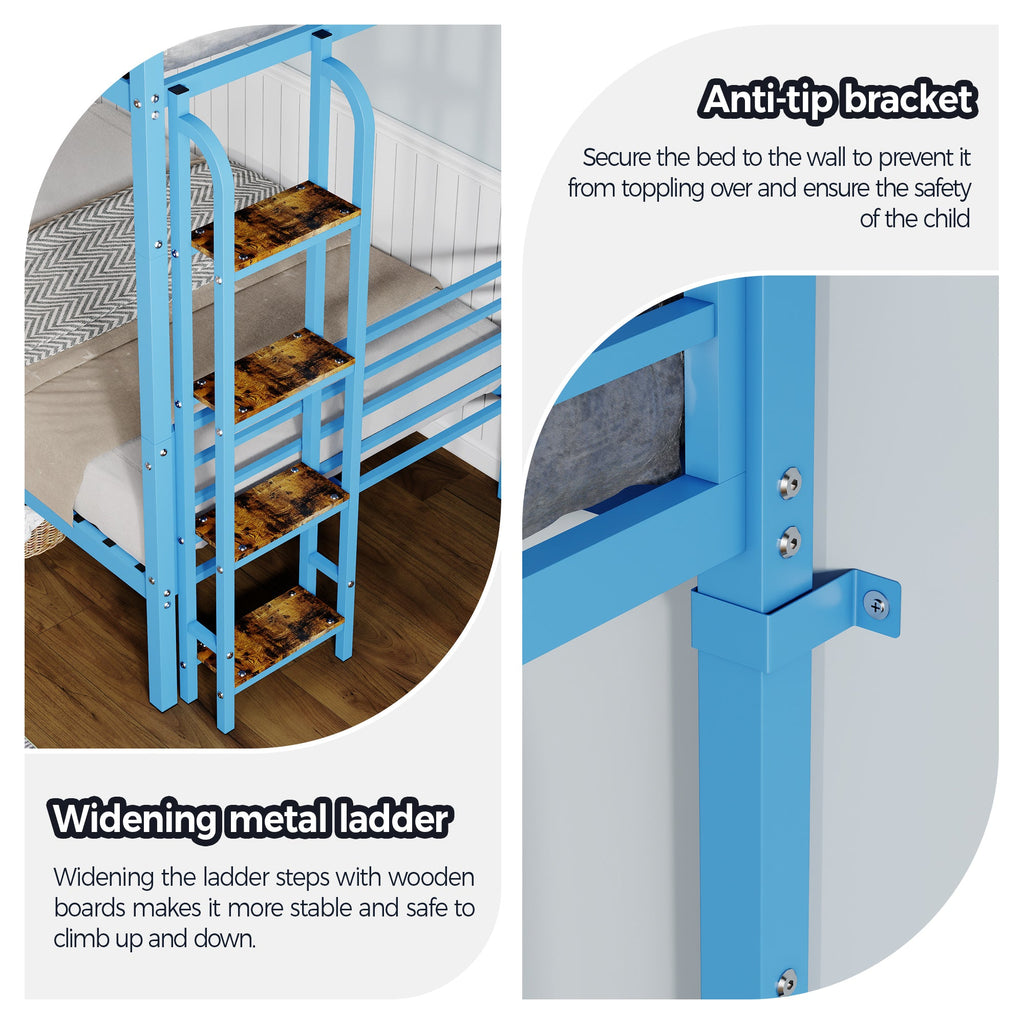 Twin Over Twin Metal Bunk Bed