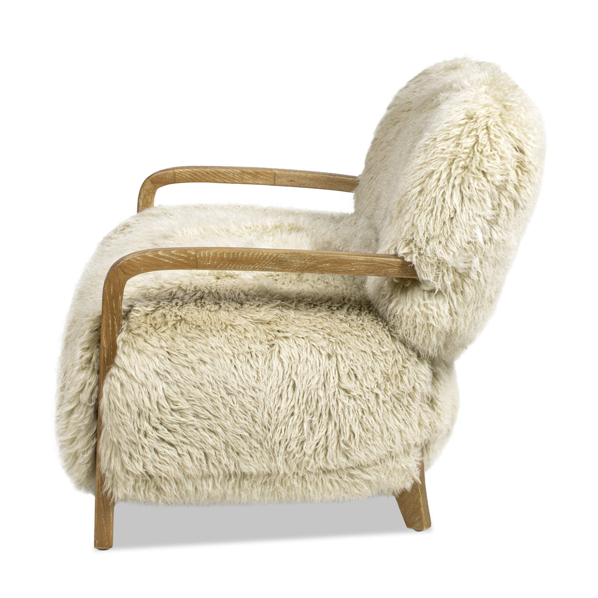 Enchante 52.5" New Zealand Sheepskin Accent Loveseat