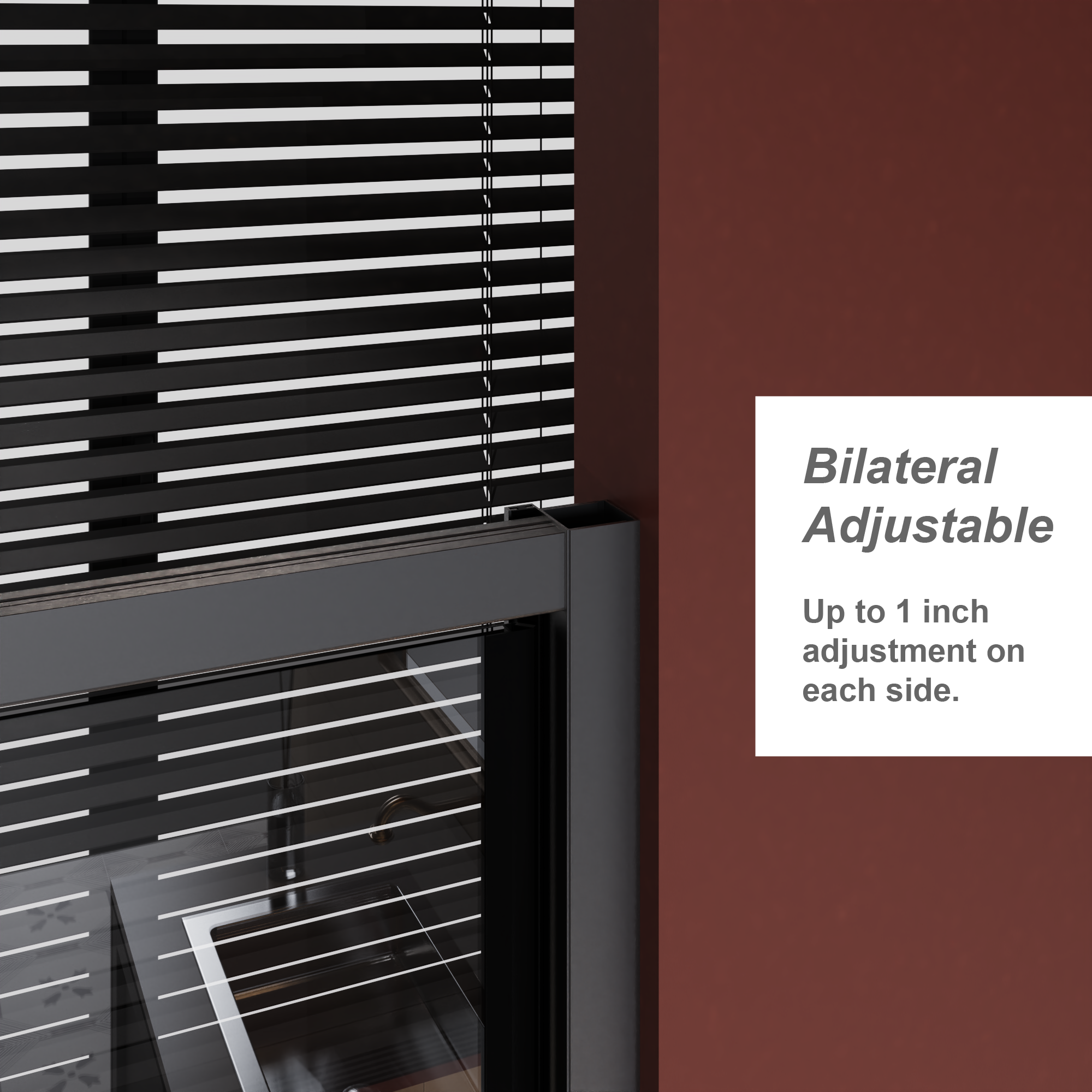 56-60 in W x 72 in H Pivot Shower Door
