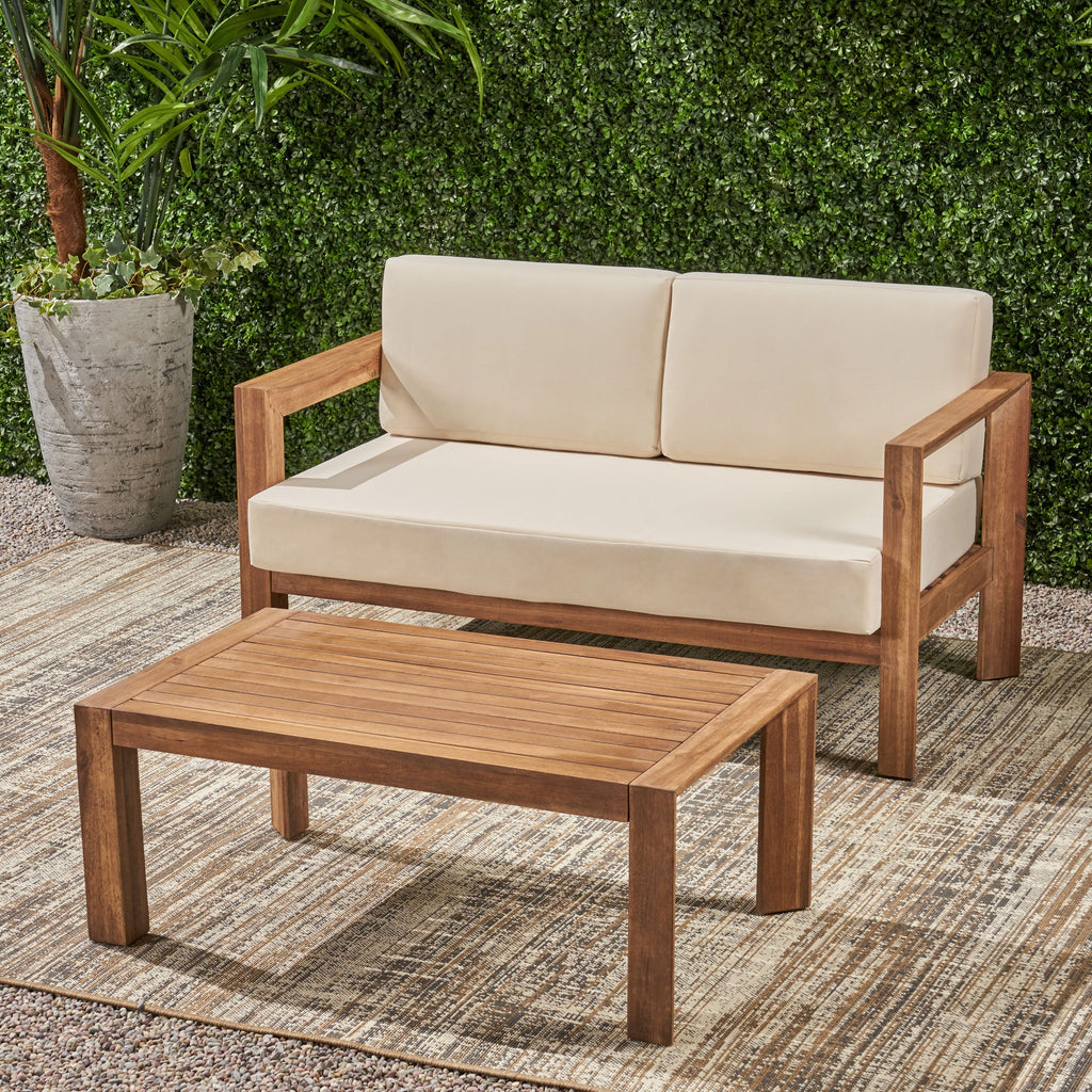 Genser Loveseat & Coffee Table