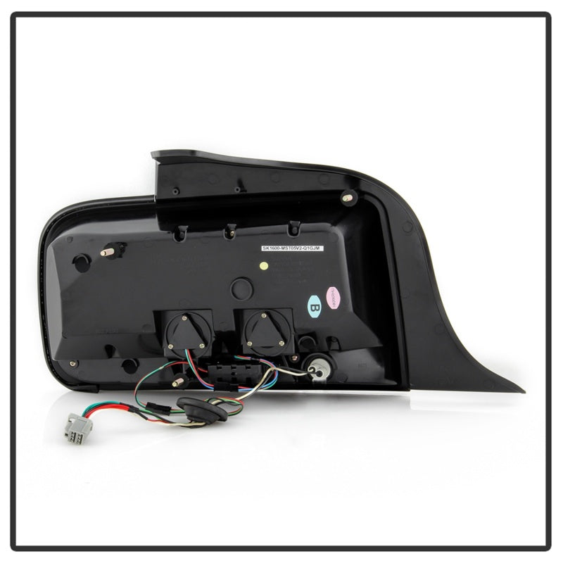 Spyder 05-09 Ford Mustang (Red Light Bar) LED Tail Lights - Smoke ALT-YD-FM05V3-RBLED-SM 5086723