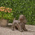 Josie Dog Cast Stone Garden Statue, Outdoor Cocker Spaniel