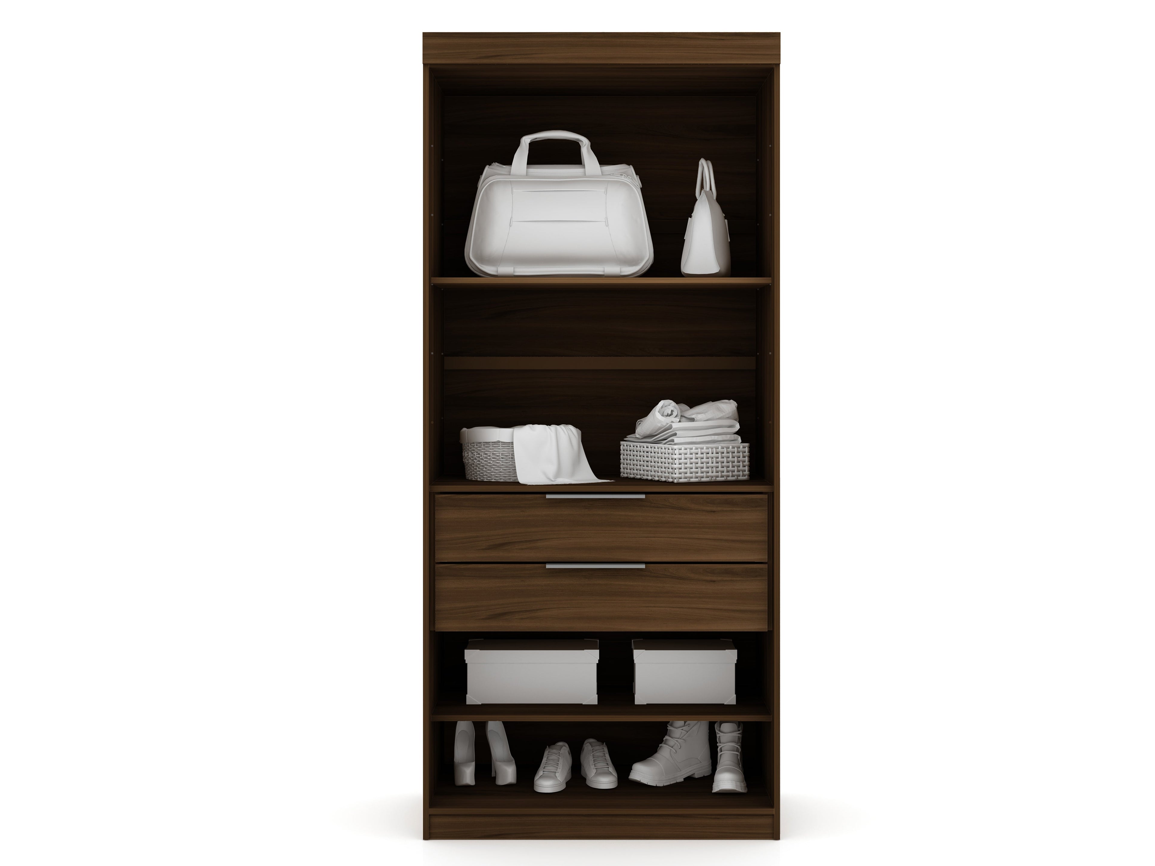 Mulberry 36" Wardrobe Closet in Chestnut