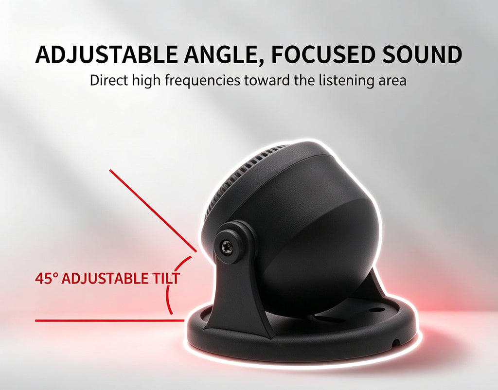 Car Tweeter Speaker 10W Universal Dashboard Mount Car Audio High Frequency Tweeter For Vehicle Sound System Upgrade