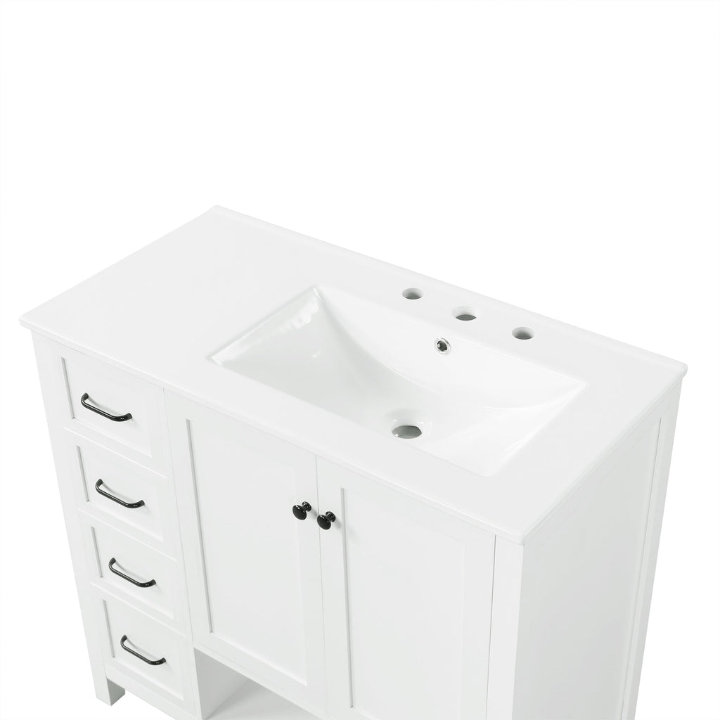 36" Bathroom Vanity with Sink Top