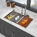 Topmount Drop In Kitchen Sink - 33" x 22" Double Bowl (60/40)
