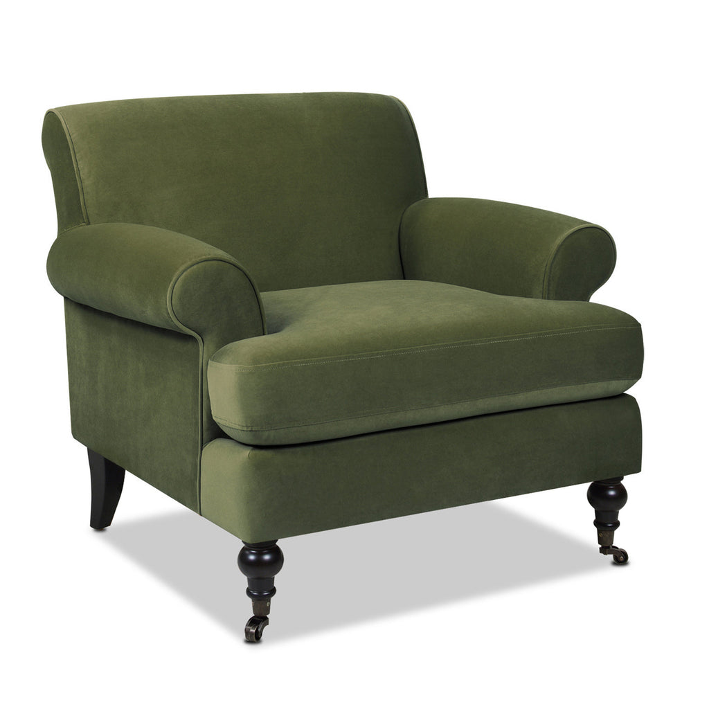 Alana 38" Lawson Accent Arm Chair in Olive