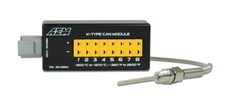 AEM 8 Channel K-Type Thermocouple EGT CAN Module 30-2224