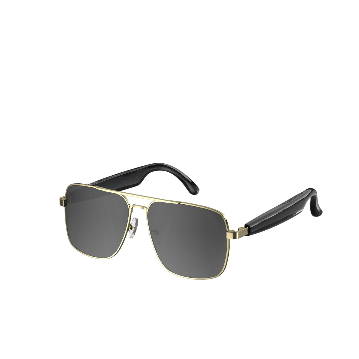 Smart AI Bluetooth Sunglasses Open Ear Audio, Polarized Sun Protection Glasses For Motorcycle Driving Cycling Hands Free Phone Call  Music Playback