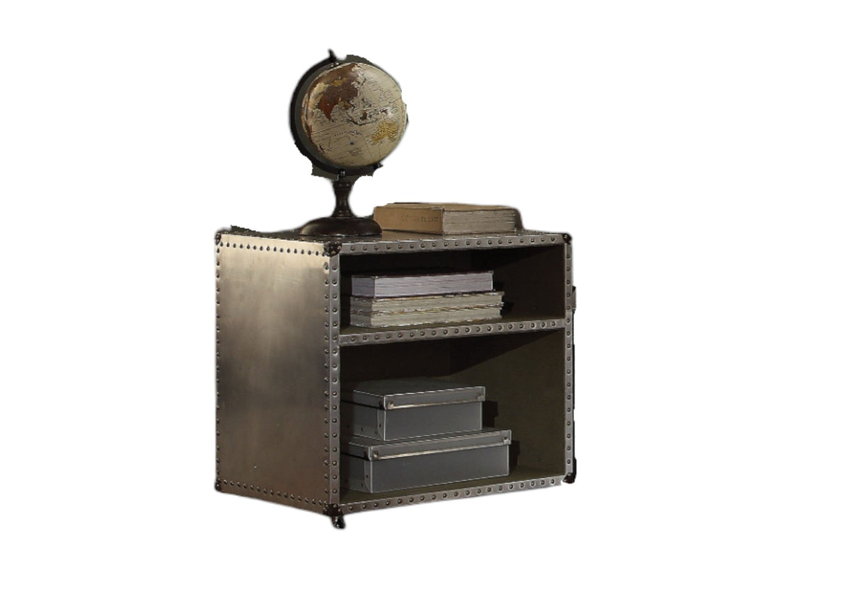 Brancaster Aluminum Nightstand With USB