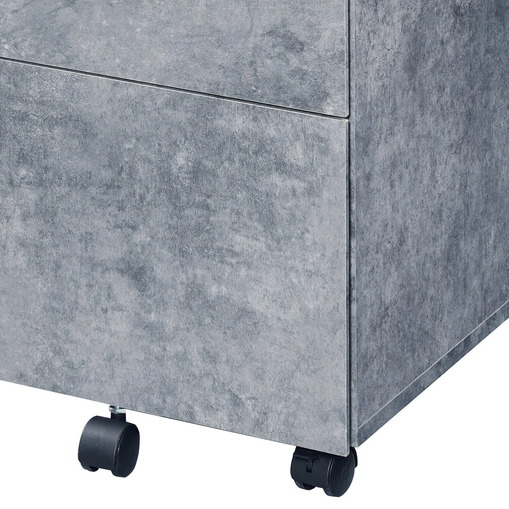 Jurgen Faux Concrete File Cabinet