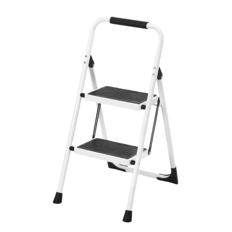 2 Step Ladder - Folding Step Stool with Anti-Slip Features