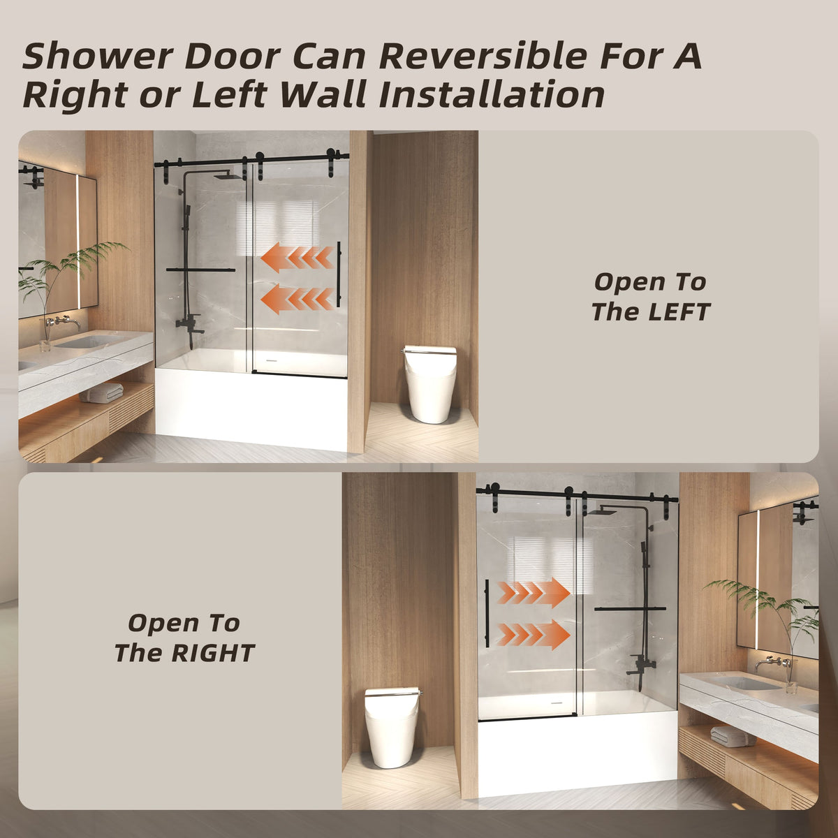 Frameless Sliding Bathtub Door