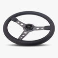 The Daytona | Black Leather | Graphite Spoke | Black Stitch
