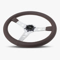The Daytona | Nappa Brown Leather  | Silver Spoke | Brown Stitch