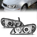 Anzo 2000-2004 Infiniti I30 Projector Headlights w/ Halo Chrome