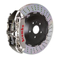 Brembo 08-10 Cayenne Turbo (Excl. Turbo S) Fr GTR BBK 6Pist Billet 405x34 2pc Rotor Drilled- Nickel 1N1.9514AR