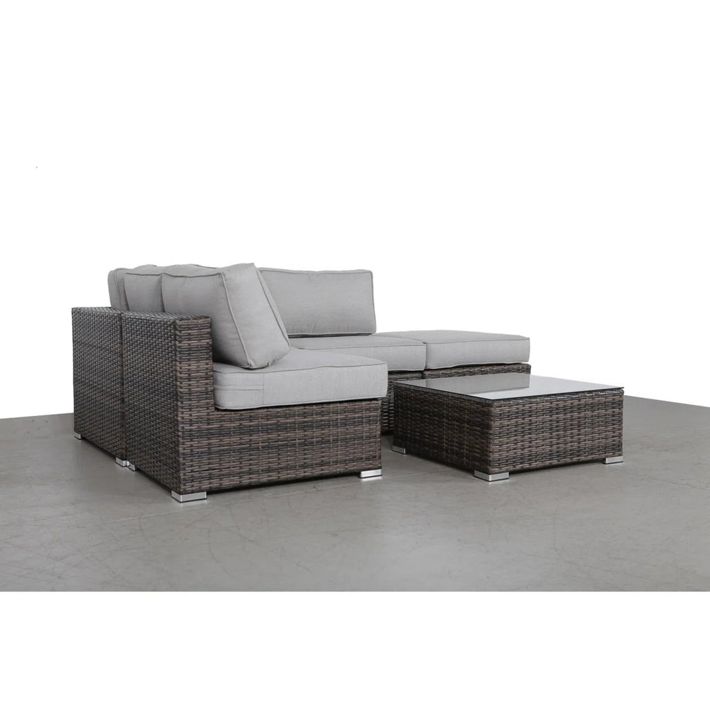 Fully Assembled 3-Piece Wicker Seating Group with Plush Cushions