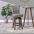 Henry 27" Armless Swivel Counter Height Bar Stool