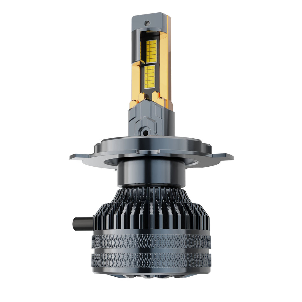 200W Super Bright LED Car Headlight Bulb 10 Copper Tubes 36 Chip High Focus H4 H7 Auto LED Headlamp Plug And Play