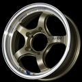 Advan RG-D2 15x7.0 / +30 Offset / 4x100 / 63mm Bore / Machining and Champagne Gold YAT5E30ACG