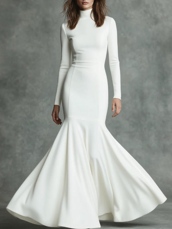 European And American Autumn And Winter High-End New Fishtail Dress