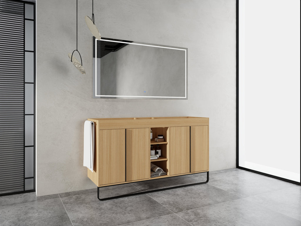 60" Freestanding Bathroom Vanity Cabinet