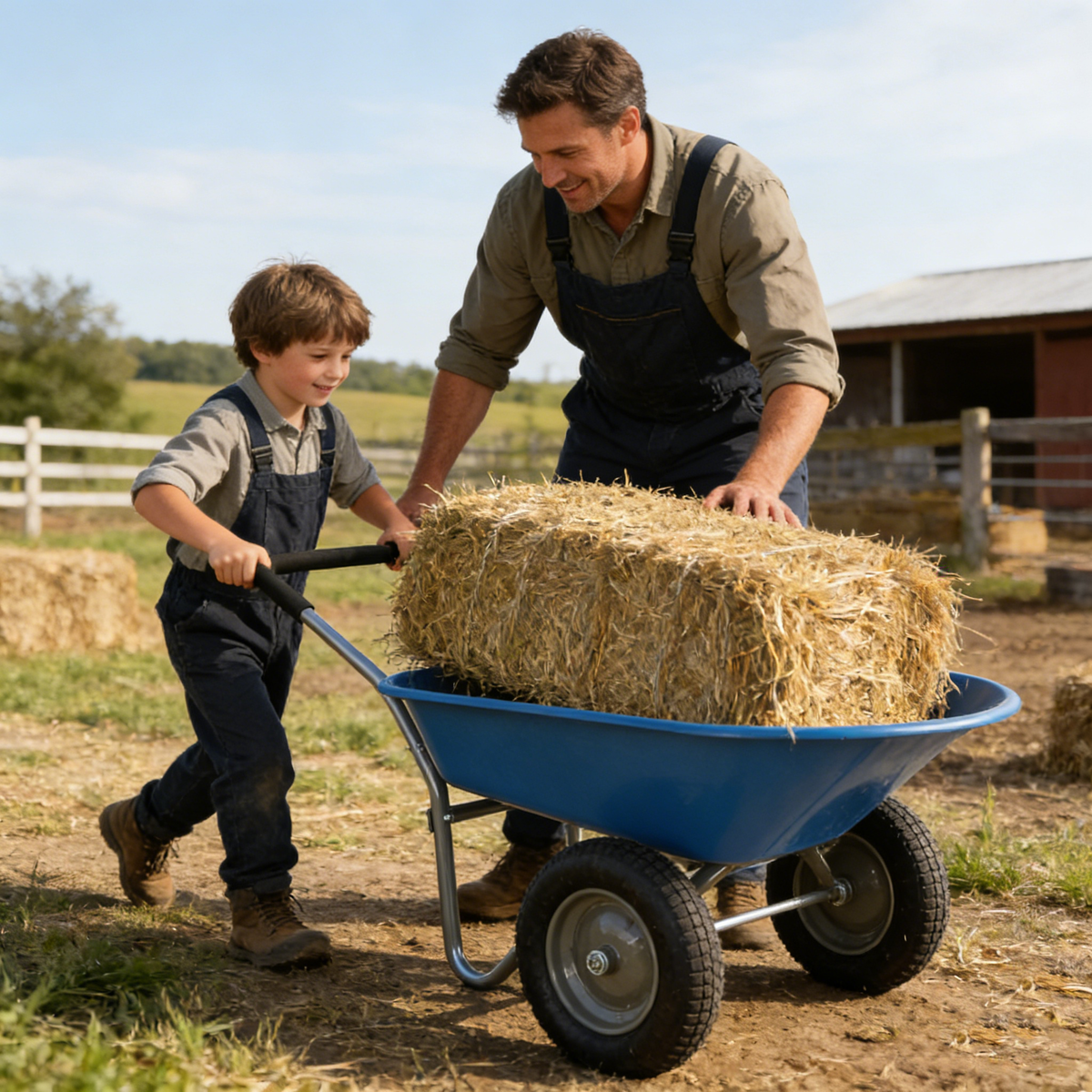 Two-Wheeled Wheel Barrow Trolley