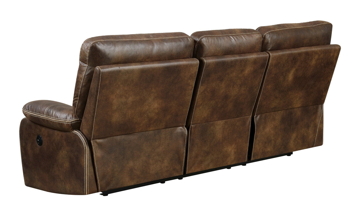 Brown Reclining Sofa