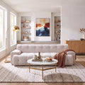 88 in. Cloud 3 Seater Chenille Sofa with Button Tufting
