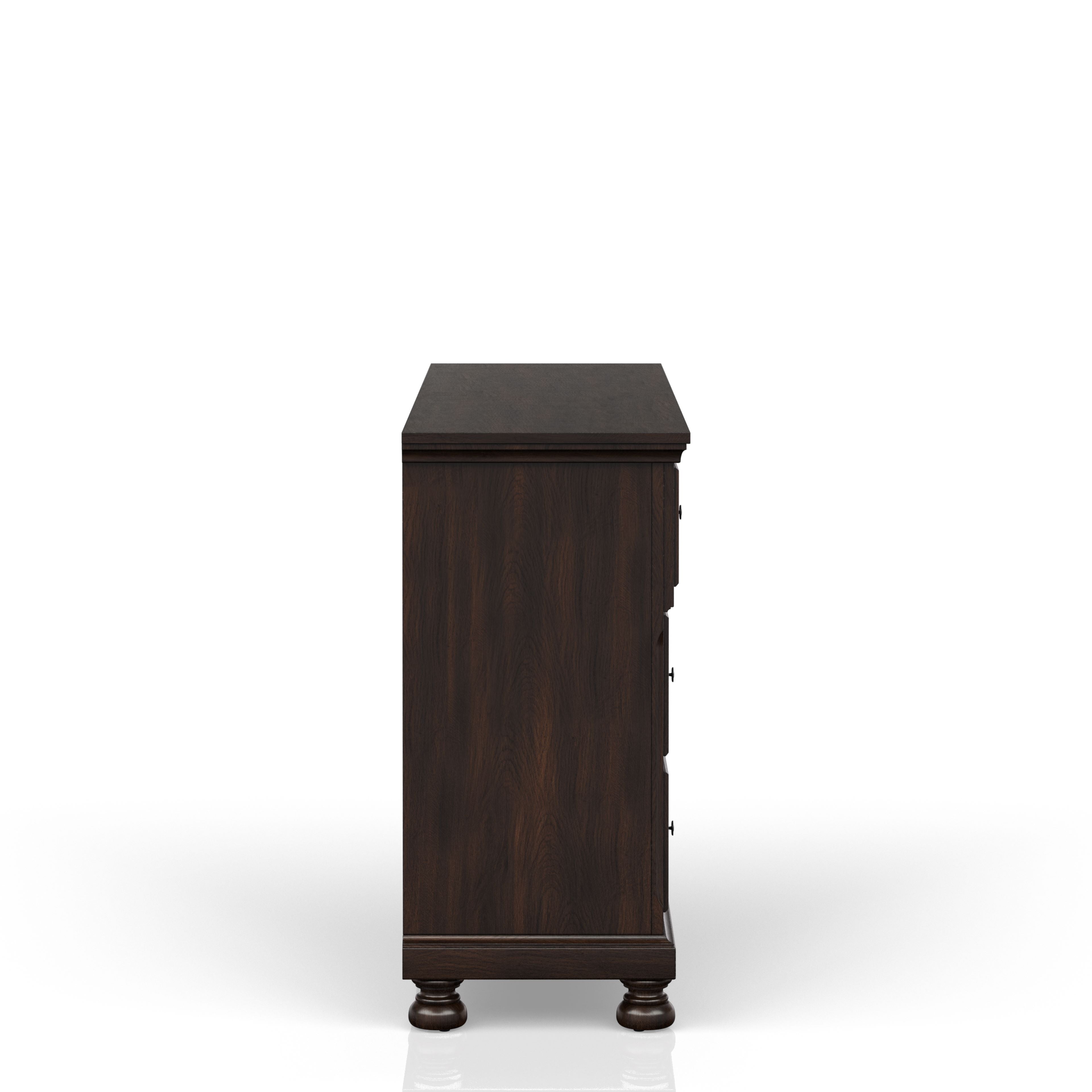Seven Drawer Dresser in Dark Cherry