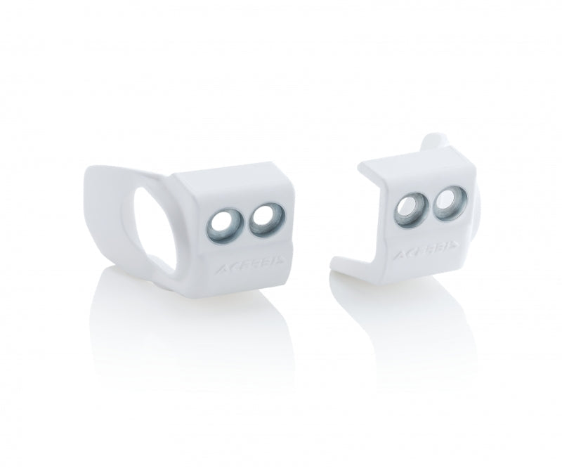 Acerbis 17+ KTM 125-450 SX/SX-F/XC-F/XC/XC-W/EXC-F/ Husq/GasGas/Sherico Fork Shoe Protectors - Wht 2709720002